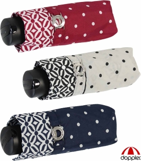 Doppler Mini XS Damen Taschenschirm klein und leicht - Nizza Dots