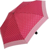 Doppler Mini XS Damen Taschenschirm klein und leicht - Nizza Dots - bordeaux