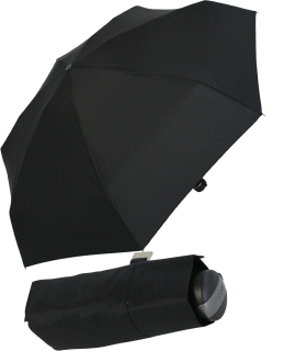Doppler Taschenschirm Carbonsteel Mini XS  klein und leicht - schwarz