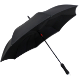 iX-brella Reverse - Automatik Regenschirm umgekehrt - umgedreht zu öffnen - schwarz-schwarz