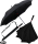 iX-brella Reverse - Automatik Regenschirm umgekehrt - umgedreht zu &ouml;ffnen - schwarz-schwarz