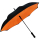 iX-brella Reverse - Automatik Regenschirm umgekehrt - umgedreht zu &ouml;ffnen - schwarz-neon orange