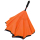 iX-brella Reverse - Automatik Regenschirm umgekehrt - umgedreht zu öffnen - schwarz-neon orange