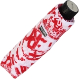Doppler Mini Taschenschirm Havanna sturmfest leicht - Graffiti - rot