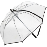 iX-brella Damen Umhängeschirm durchsichtig transparent mit Automatik