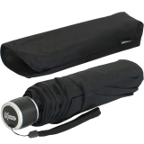 iX-brella Mini Ultra Light - Damen Taschenschirm mit großem Dach - extra leicht - schwarz