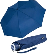 iX-brella Mini Ultra Light - Damen Taschenschirm mit gro&szlig;em Dach - extra leicht - blau