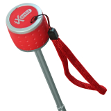 iX-brella Mini Ultra Light - Damen Taschenschirm mit großem Dach - extra leicht - rot