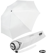 iX-brella Mini Ultra Light - Damen Taschenschirm mit gro&szlig;em Dach - extra leicht - wei&szlig;
