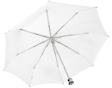 iX-brella Mini Ultra Light - Damen Taschenschirm mit großem Dach - extra leicht - weiß