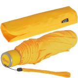 iX-brella Mini Ultra Light - Damen Taschenschirm mit gro&szlig;em Dach - extra leicht - neon gelb