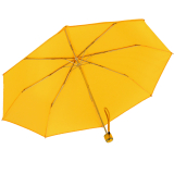 iX-brella Mini Ultra Light - Damen Taschenschirm mit großem Dach - extra leicht - neon gelb