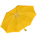 iX-brella Mini Ultra Light - Damen Taschenschirm mit großem Dach - extra leicht - neon gelb