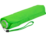 iX-brella Mini Ultra Light - Damen Taschenschirm mit großem Dach - extra leicht - neon grün
