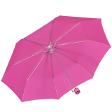iX-brella Mini Ultra Light - Damen Taschenschirm mit großem Dach - extra leicht - neon pink