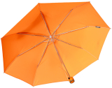 iX-brella Mini Ultra Light - Damen Taschenschirm mit großem Dach - extra leicht - neon orange