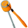 iX-brella Mini Ultra Light - Damen Taschenschirm mit gro&szlig;em Dach - extra leicht - neon orange