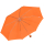 iX-brella Mini Ultra Light - Damen Taschenschirm mit großem Dach - extra leicht - neon orange