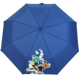 Kinderschirm Jungen Mini Taschenschirm light Kids blau - football