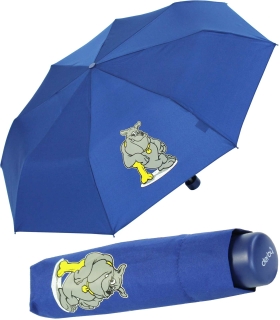 Kinderschirm Jungen Mini Taschenschirm light Kids blau - dog