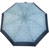 M&P Super-Mini Damen Taschenschirm klein leicht mit extra großem Dach - Jeans Borte