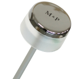M&amp;P Super-Mini Damen Taschenschirm klein leicht mit extra gro&szlig;em Dach - Tropic white