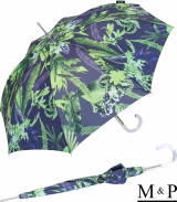 M&P Damen Regenschirm Long stabil Automatik Tropic purple