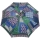 M&P Damen Regenschirm Long stabil Automatik Patchwork blau