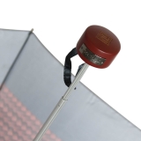 Edler Super Mini Taschenschirm Satin von PERTEGAZ - klein aber extra gro&szlig;es Dach - Trenzado rot