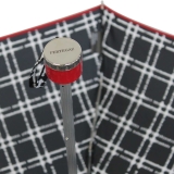 Edler Super Mini Taschenschirm Satin von PERTEGAZ klein und leicht Topo Karo