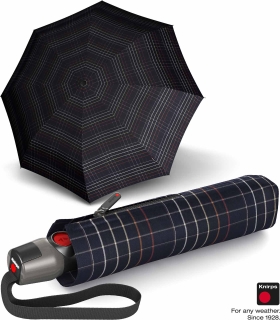 Knirps Taschenschirm T.200 Duomatic - stabil und sturmfest - Check black