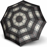 Knirps Taschenschirm T.200 Duomatic - stabil und sturmfest - Check black & white