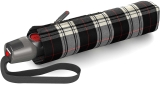 Knirps Taschenschirm T.200 Duomatic - stabil und sturmfest - Check black & white