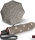 Knirps Taschenschirm T.200 Duomatic - stabil und sturmfest - Dot Art  taupe