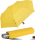 Knirps Regenschirm Slim Duomatic - klein und leicht mit Auf-Zu Automatik - yellow