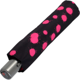 Knirps Regenschirm Slim Duomatic - klein und leicht mit Auf-Zu Automatik - paint drops pink
