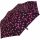 Knirps Regenschirm Slim Duomatic - klein und leicht mit Auf-Zu Automatik - paint drops pink