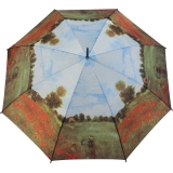 Stockschirm Künstlerschirm Automatik Art Taifun Monet Mohnblumenfeld