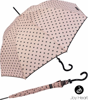 Stockschirm Damen mit Automatik Joy Heart - Cats and Dots rosa