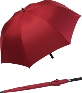 Großer Regenschirm Golfschirm XXL mit Automatik - 123 cm groß - rot