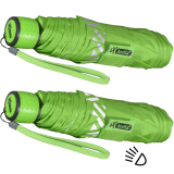 iX-brella Mini Kinderschirm Safety Reflex extra leicht - neon grün