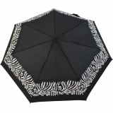 Knirps Regenschirm Slim Duomatic Auf-Zu-Automatik mit Farbwechsel bei Nässe - Zebra