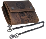 LandLeder Kettenbörse BULL & SNAKE mit RFID Schutz
