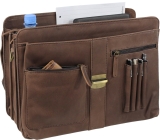 LandLeder 6 tlg Aktenmappe PINCH OF WAX - braun