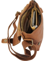 LandLeder Schultertasche asymmetrisch PINCH OF WAX - natur