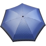 Cachemir Regenschirm Taschenschirm mini stabil sturmsicher Dots - blau