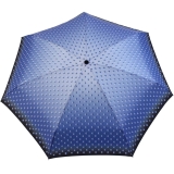 Cachemir Regenschirm Taschenschirm mini stabil sturmsicher Dots - blau