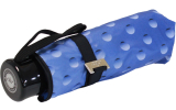 Cachemir Regenschirm Taschenschirm mini stabil sturmsicher Dots - blau