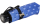 Cachemir Regenschirm Taschenschirm mini stabil sturmsicher Dots - blau