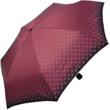 Cachemir Regenschirm Taschenschirm mini stabil sturmsicher Dots - bordeaux
